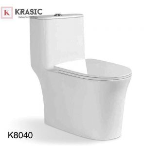 Bồn Cầu Nguyên Khối Krasic K- 8040
