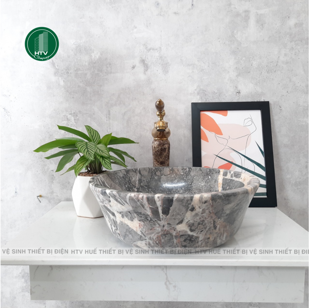 Lavabo đá granite tự nhiên