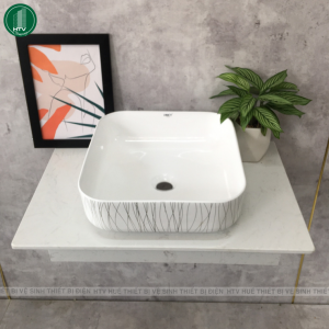 Chậu lavabo Vincy - Mã SP: V668 - Thiết bị vệ sinh HTV Huế