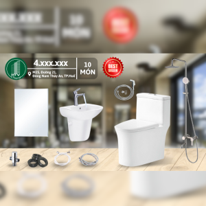COMBO THIẾT BỊ VỆ SINH 10 MÓN